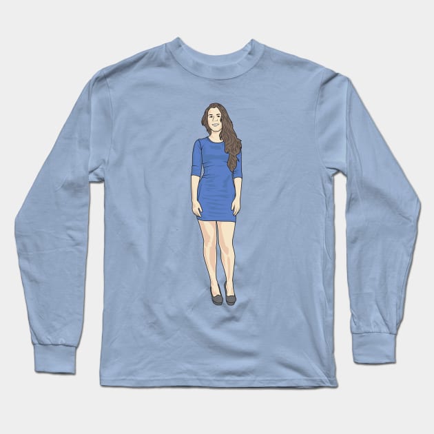 Secretary Long Sleeve T-Shirt by crissbahari